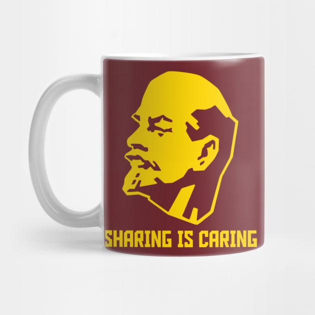 Sharing is Caring - Lenin - Yellow by kaliyuga